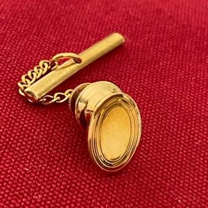 LeStage I Vintage 14K Oval Bordered Tie Tac